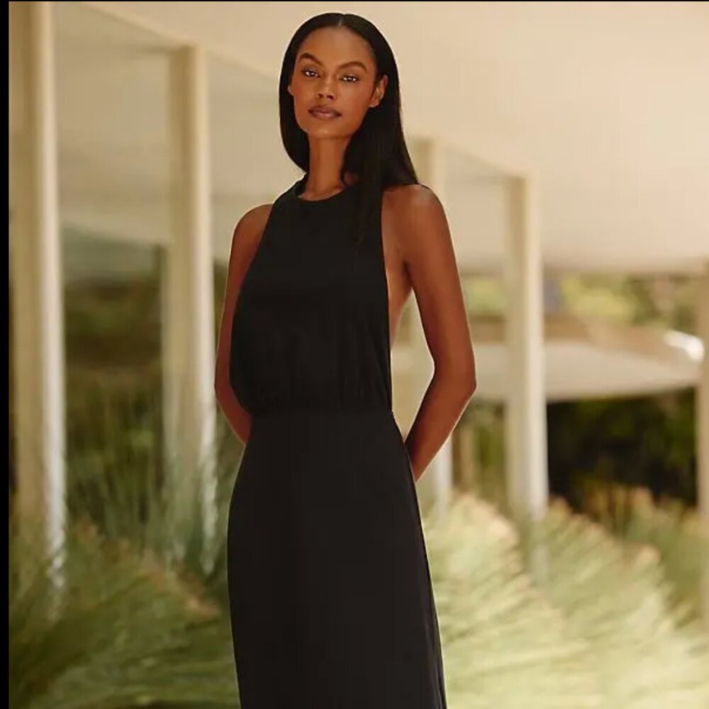 NWT Anthropologie Jordan Nickson x Celandine Twist-Back T-Shirt Maxi Dress